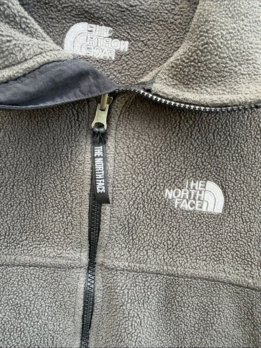 The North Face Grey Full Zip Fleece Jacket Sweatshirt  Men’s size Medium